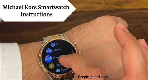 smart michael kors|michael kors smart watch instructions.